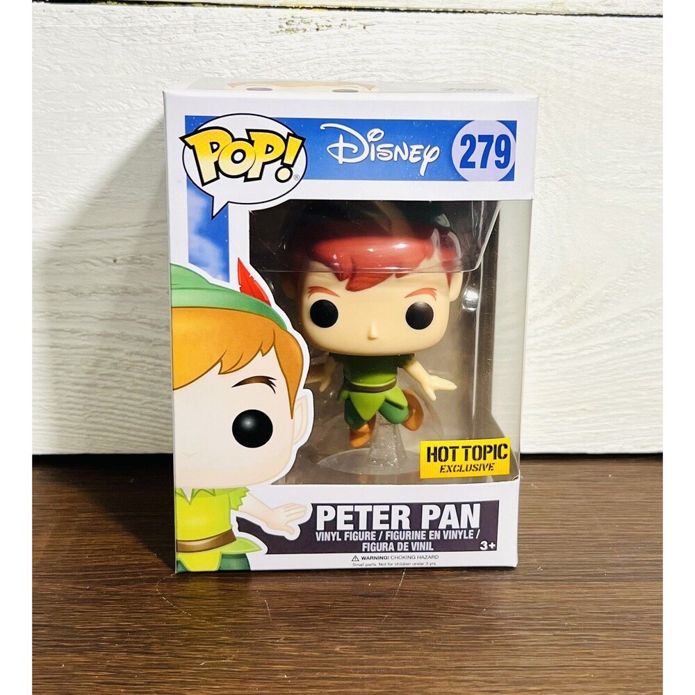 Funko Pop Peter Pan #279 Disney Movie Vinyl Figure Hot Topic Exclusive